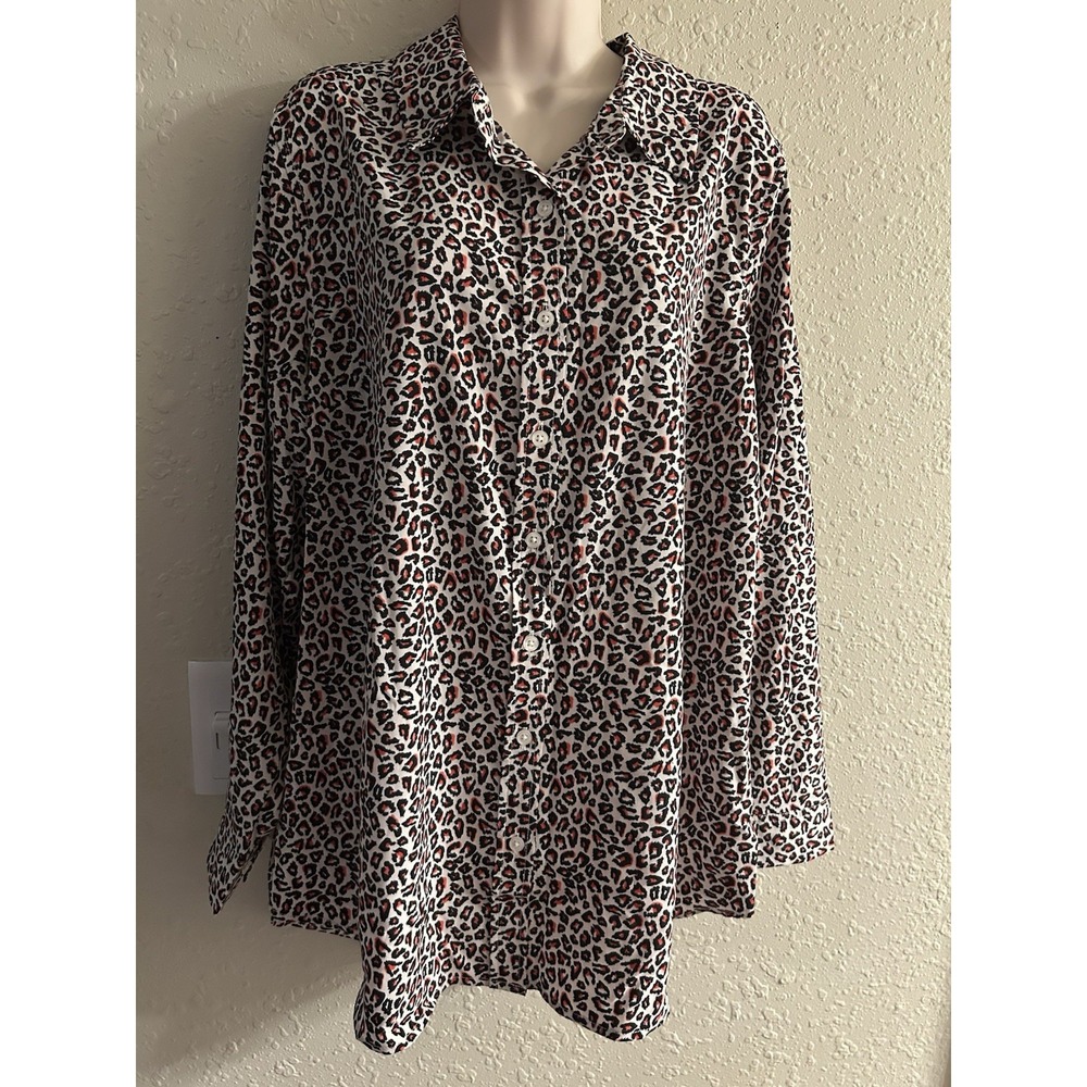 New 1X Como Blu Woman Casual Elegance Top #1395*8
